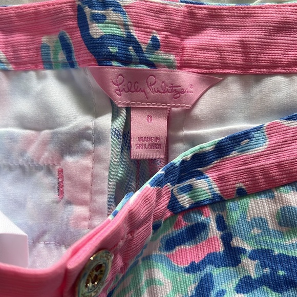 Lilly Pulitzer Adie Shorts Pink Pout Barefoot Princess - Picture 4 of 4